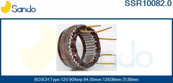 Sando SSR10082.0 - Статор, генератор autodnr.net