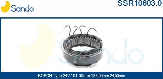 Sando SSR10603.0 - Статор, генератор autodnr.net