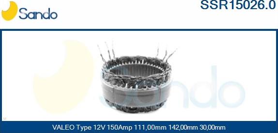 Sando SSR15026.0 - Статор, генератор autodnr.net