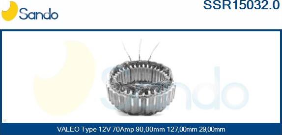 Sando SSR15032.0 - Статор, генератор autocars.com.ua