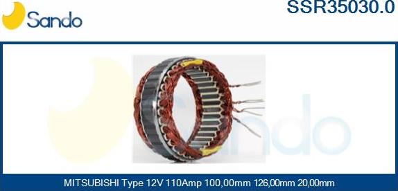 Sando SSR35030.0 - Статор, генератор autodnr.net