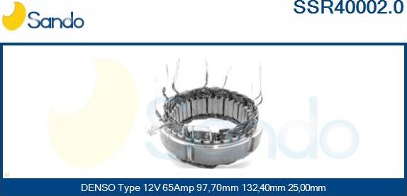 Sando SSR40002.0 - Статор, генератор autodnr.net