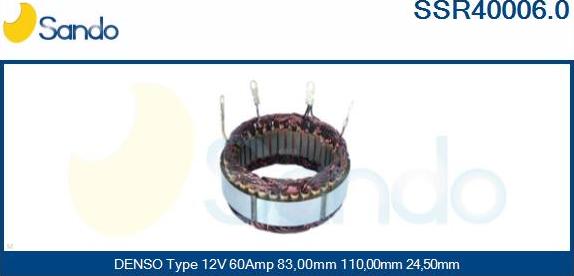 Sando SSR40006.0 - Статор, генератор autodnr.net