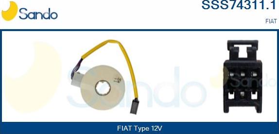 Sando SSS74311.1 - Датчик кута повороту руля autocars.com.ua