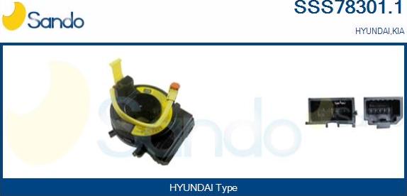 Sando SSS78301.1 - Датчик кута повороту руля autocars.com.ua