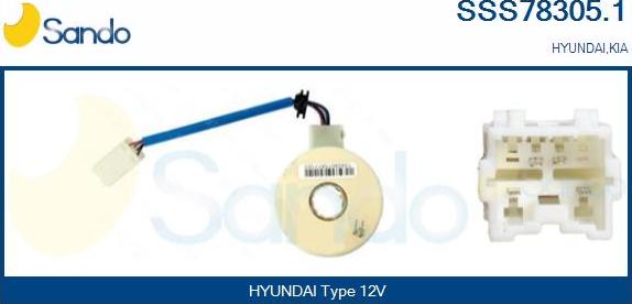 Sando SSS78305.1 - Датчик кута повороту руля autocars.com.ua