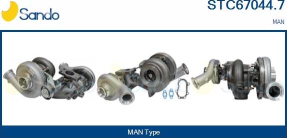 Sando STC67044.7 - Компресор, наддув autocars.com.ua