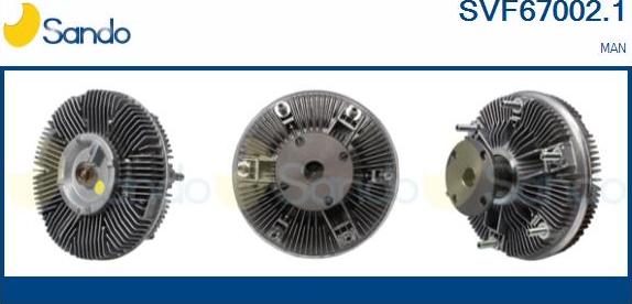 Sando SVF67002.1 - Зчеплення, вентилятор радіатора autocars.com.ua