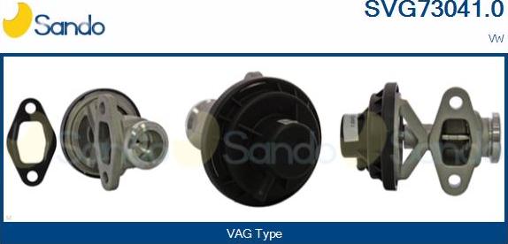 Sando SVG73041.0 - Клапан повернення ОГ autocars.com.ua