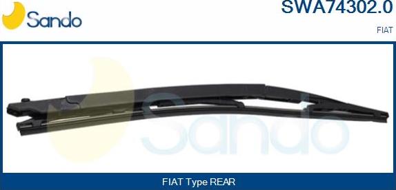 Sando SWA74302.0 - Важіль склоочисника, система очищення вікон autocars.com.ua