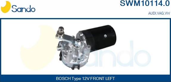 Sando SWM10114.0 - Двигун склоочисника autocars.com.ua