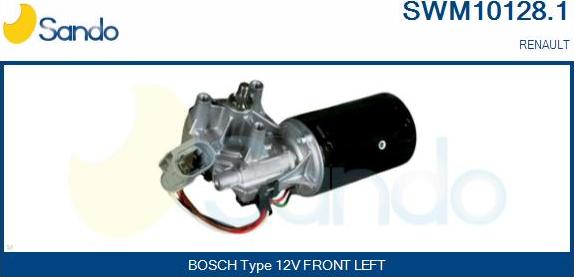 Sando SWM10128.1 - Двигун склоочисника autocars.com.ua