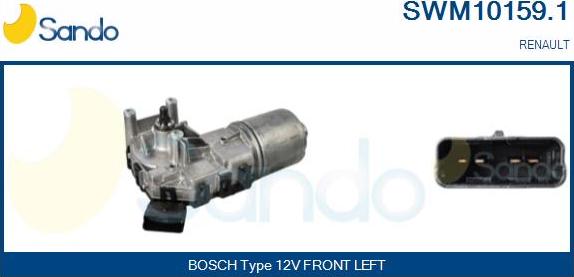 Sando SWM10159.1 - Двигун склоочисника autocars.com.ua