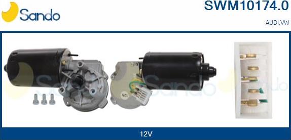 Sando SWM10174.0 - Двигун склоочисника autocars.com.ua