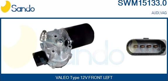 Sando SWM15133.0 - Двигун склоочисника autocars.com.ua