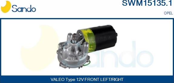 Sando SWM15135.1 - Двигун склоочисника autocars.com.ua