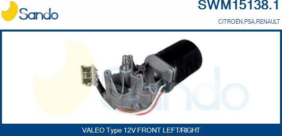 Sando SWM15138.1 - Двигун склоочисника autocars.com.ua