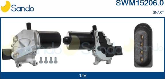 Sando SWM15206.0 - Двигун склоочисника autocars.com.ua