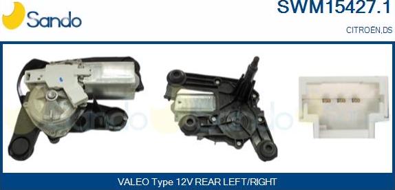 Sando SWM15427.1 - Двигун склоочисника autocars.com.ua