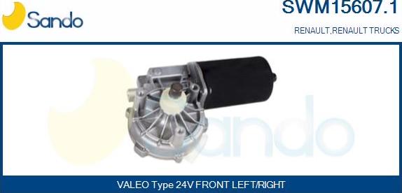 Sando SWM15607.1 - Двигун склоочисника autocars.com.ua