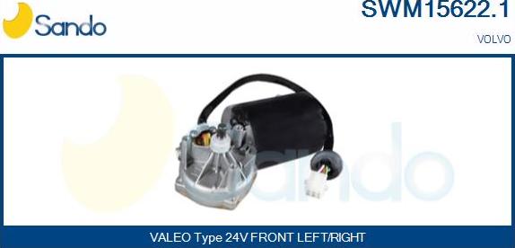 Sando SWM15622.1 - Двигун склоочисника autocars.com.ua
