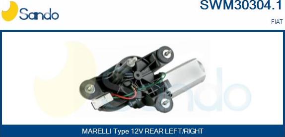 Sando SWM30304.1 - Двигун склоочисника autocars.com.ua