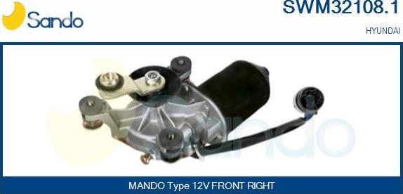 Sando SWM32108.1 - Двигун склоочисника autocars.com.ua