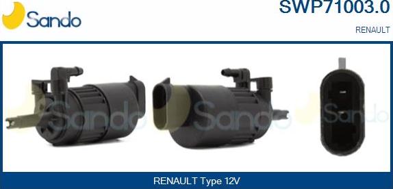 Sando SWP71003.0 - Водяний насос, система очищення вікон autocars.com.ua
