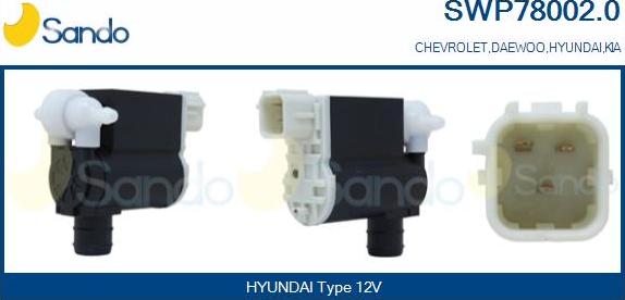 Sando SWP78002.0 - Водяний насос, система очищення вікон autocars.com.ua