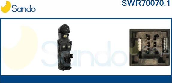 Sando SWR70070.1 - Вимикач, стеклолод'емнік autocars.com.ua