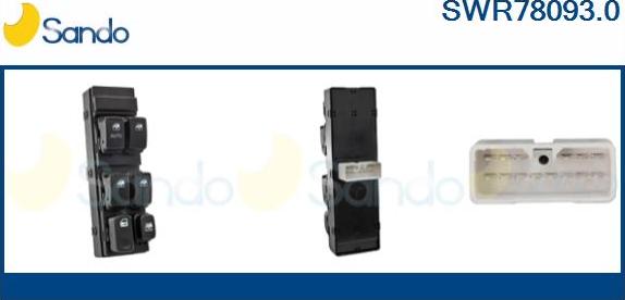 Sando SWR78093.0 - Вимикач, стеклолод'емнік autocars.com.ua