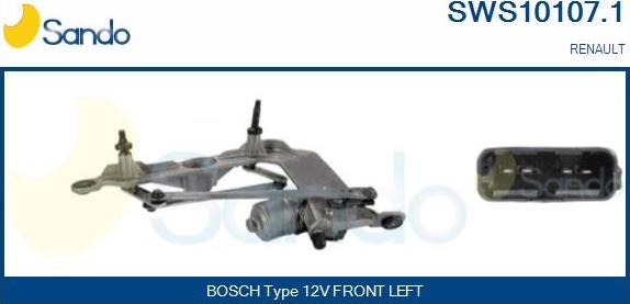 Sando SWS10107.1 - Система очищення вікон autocars.com.ua