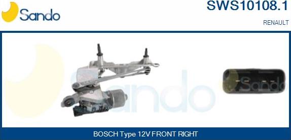 Sando SWS10108.1 - Система очищення вікон autocars.com.ua