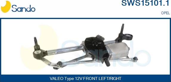 Sando SWS15101.1 - Система очищення вікон autocars.com.ua