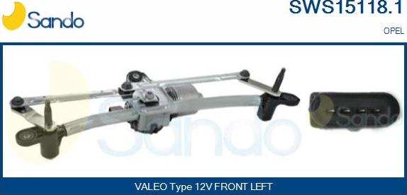 Sando SWS15118.1 - Система очищення вікон autocars.com.ua