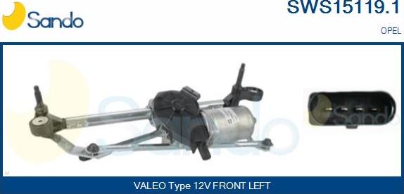 Sando SWS15119.1 - Система очищення вікон autocars.com.ua