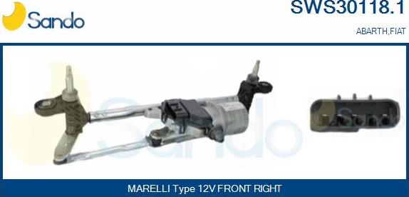 Sando SWS30118.1 - Система очищення вікон autocars.com.ua