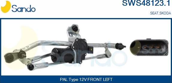 Sando SWS48123.1 - Система очищення вікон autocars.com.ua