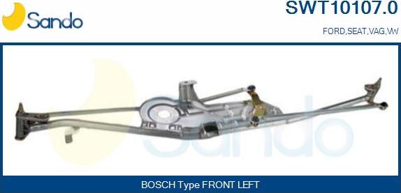 Sando SWT10107.0 - Система тяг і важелів приводу склоочисника autocars.com.ua