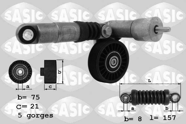 Sasic 1626047 - Натягувач ременя, клинові зуб. autocars.com.ua