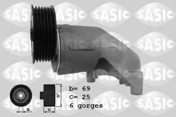 Sasic 1626098 - Натягувач ременя, клинові зуб. autocars.com.ua