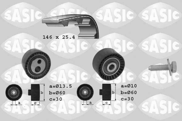 Sasic 1750013 - Комплект ременя ГРМ autocars.com.ua