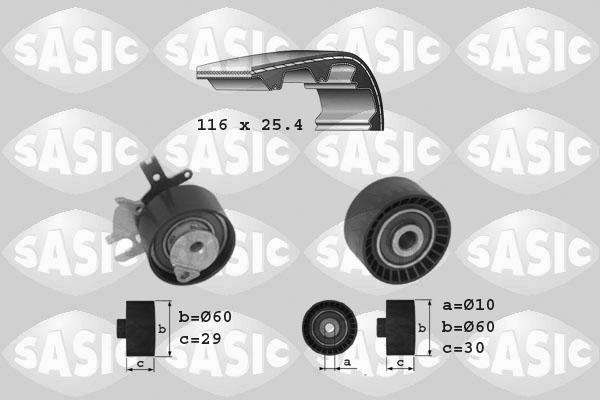 Sasic 1750014 - Комплект ременя ГРМ autocars.com.ua