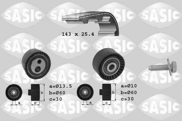 Sasic 1750025 - Комплект ремня ГРМ avtokuzovplus.com.ua