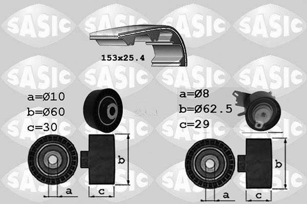 Sasic 1750028 - Комплект ременя ГРМ autocars.com.ua