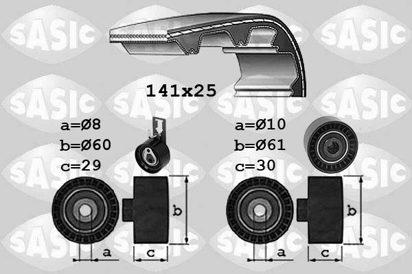 Sasic 1750043 - Комплект ременя ГРМ autocars.com.ua