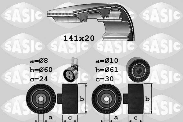 Sasic 1750044 - Комплект ременя ГРМ autocars.com.ua