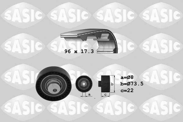 Sasic 1754022 - Комплект ременя ГРМ autocars.com.ua