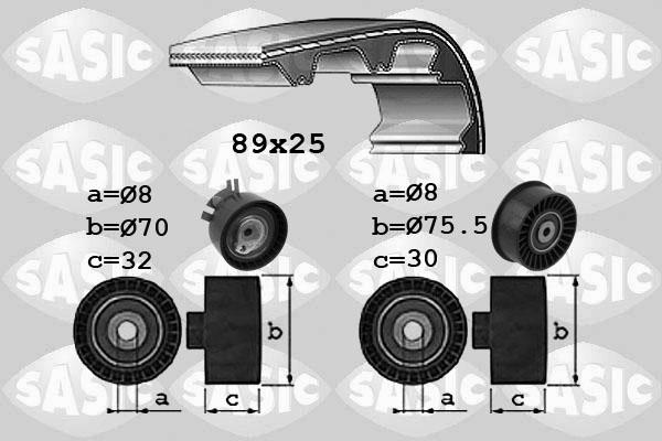 Sasic 1754023 - Комплект ременя ГРМ autocars.com.ua