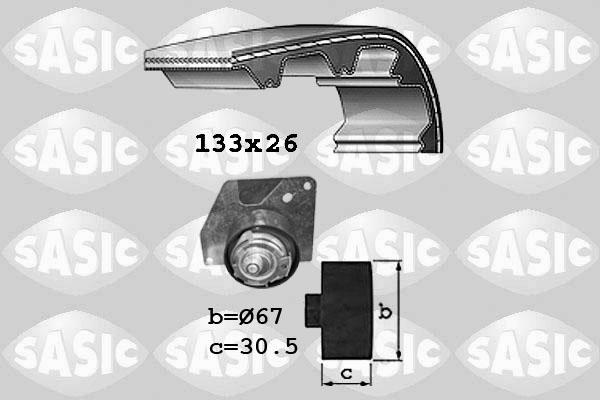 Sasic 1754025 - Комплект ременя ГРМ autocars.com.ua